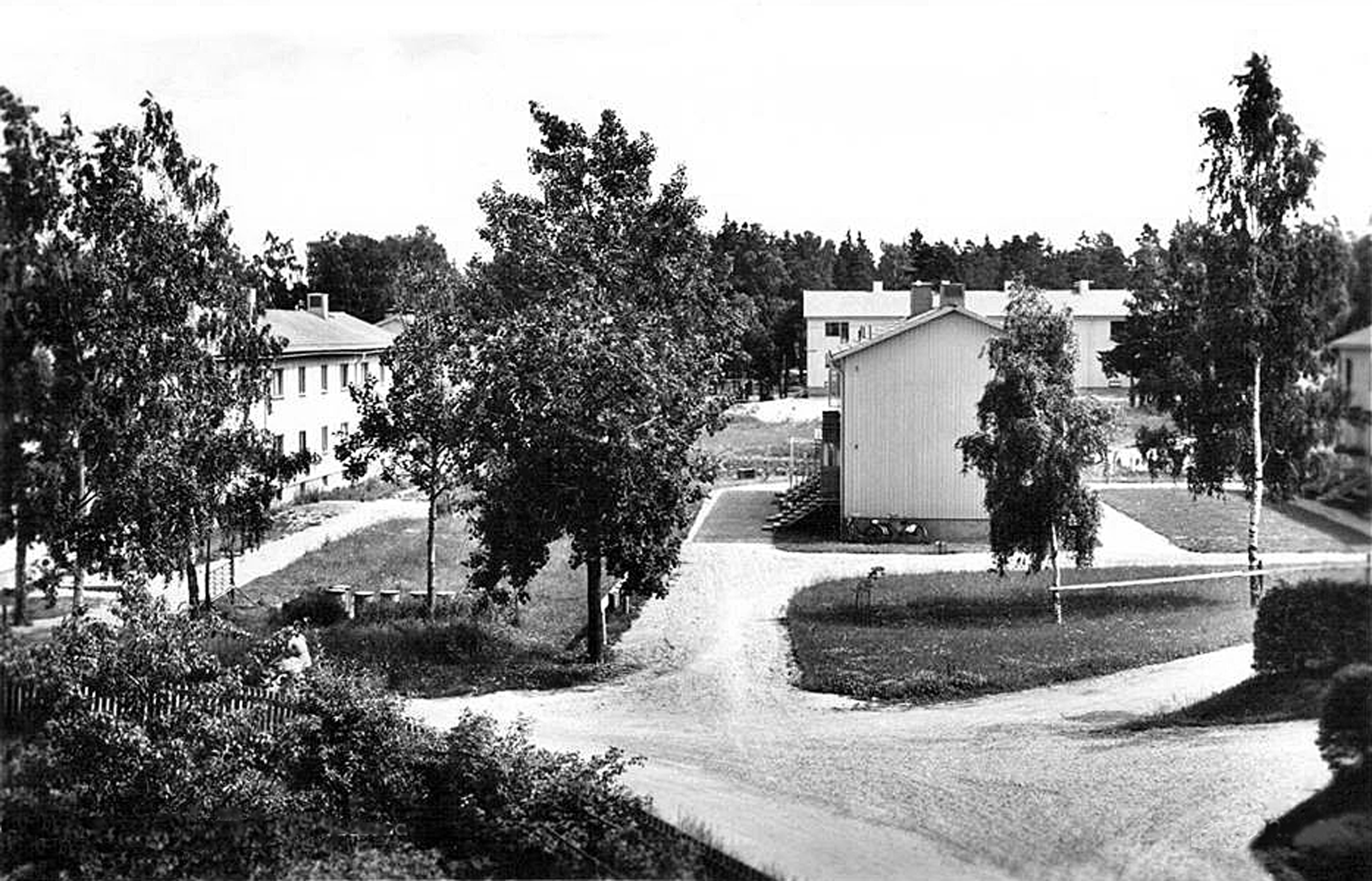 Fotograferat från gaveln på Brännerkåken mot Trekanten.