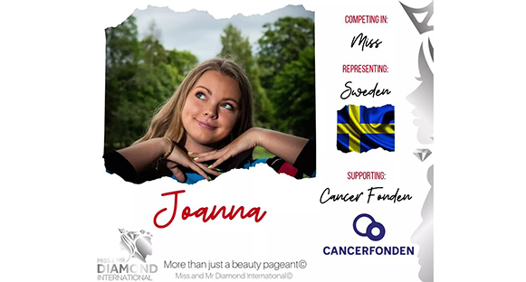 Kollage med Jonna Jansson som ler och tittar snett uppåt.