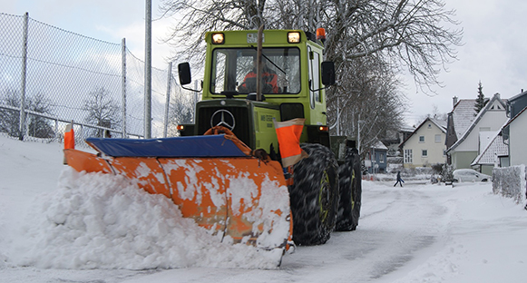 Snöplogning