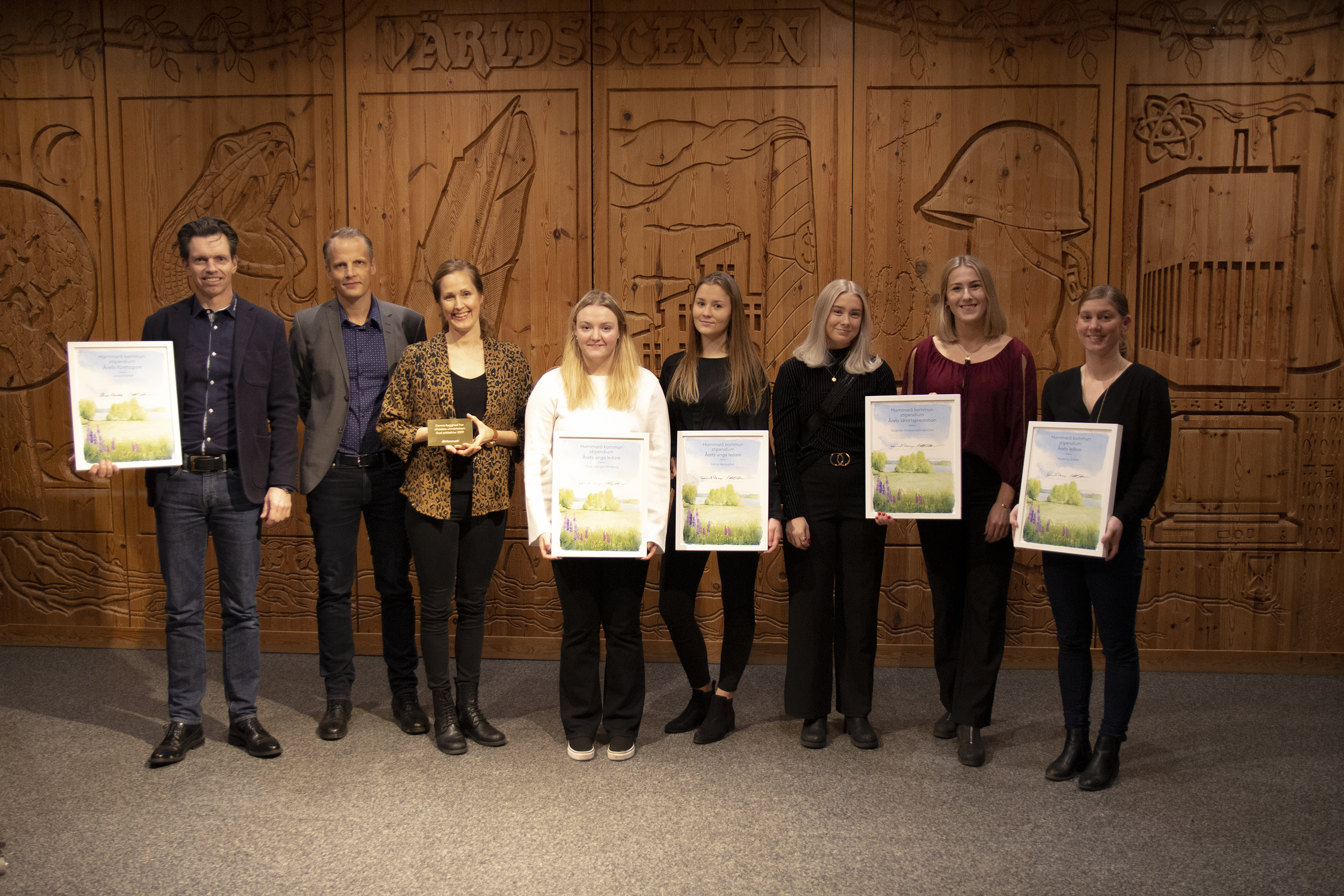 Gruppfoto, stipendiater 2019