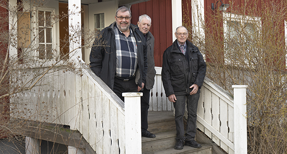 Ivan Gustavsson, Stig Eriksson och Alvar Eriksson