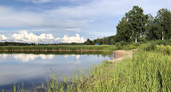 Bärstad beach, en del av Hammarö.