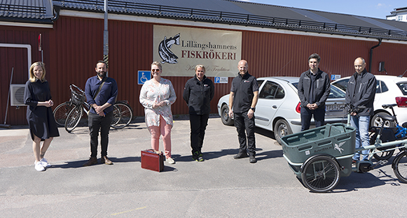 Anna-Malin Klemner Hagen och Mark Hagen, Hammarö Beach Club, Annika Axelsson från Hammarö kommun, Pernilla Alte och Henrik Lööf från Lillängshamnens fiskrökeri samt Heiko Bubholz och Mikael Jern från Bulten Bike.