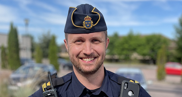 Vår poliskompis Anders.
