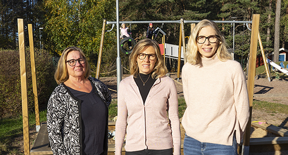 Marina Persson, Kajsa Andersson och Malin Skeppstedt äger och driver förskolan Skattkammaren.