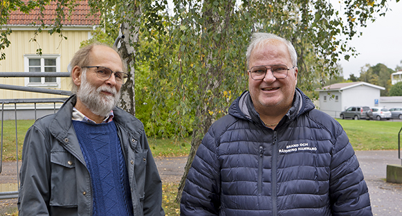 Åke Johansson och Leif Holmqvist från Naturskyddsföreningen.