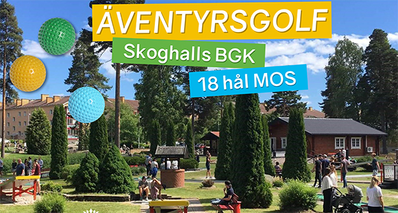 Snart är det dags för Äventyrsgolf vid Skoghalls bangolf.