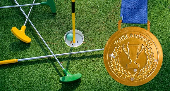 SM-medaljer i golf.
