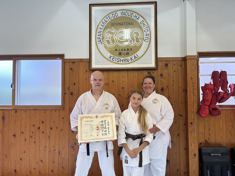 Karatefamiljen Brolin på Hammarö. 