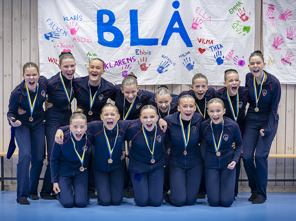 Lag Blå tog en hedrande bronsmedalj när Hammarö Gymnastikförening höll sina tävlingar i mitten av november.
